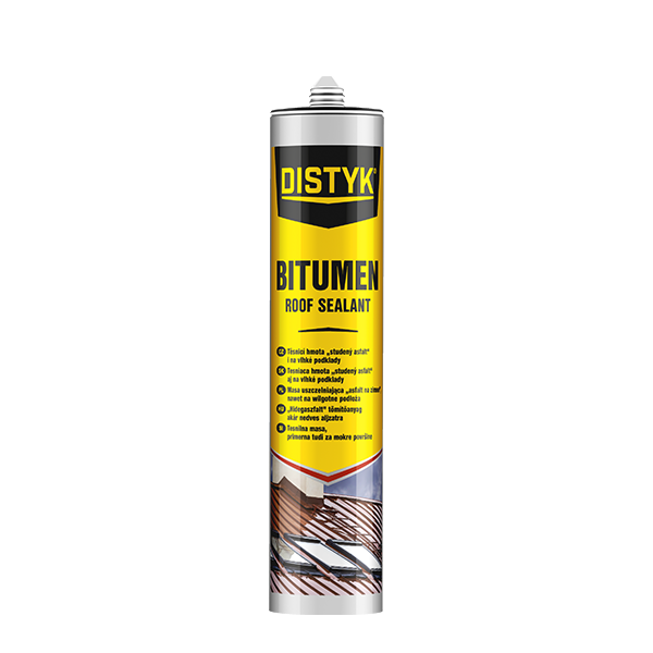 Střešní bitumenový tmel DISTYK Line 310 ml kartuše černá