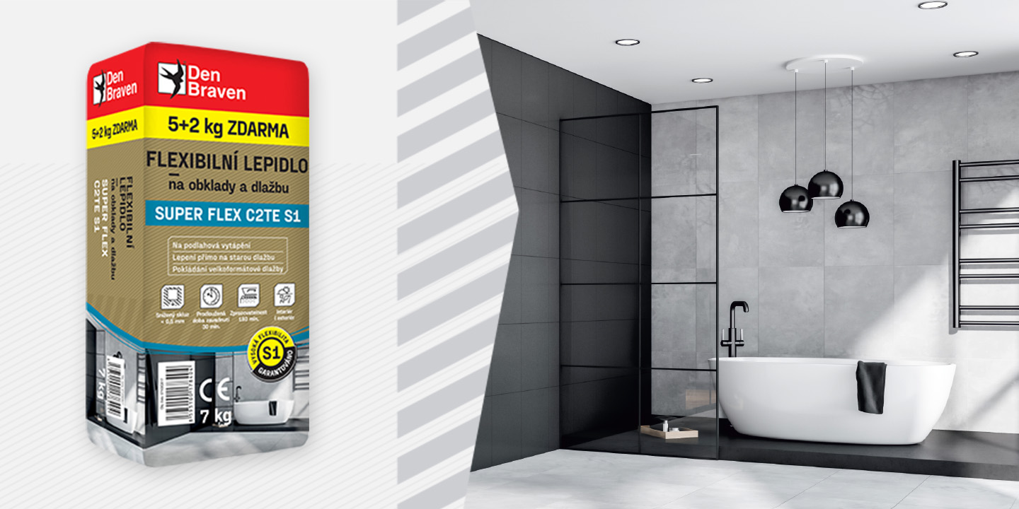 Flexibilní lepidlo na obklady a dlažbu SUPER FLEX C2TE S1 v novém 7 kg balení blog media