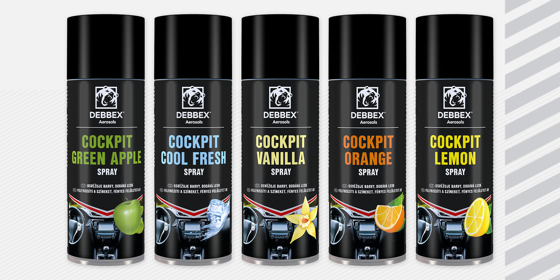 Čistič palubních desek je nyní Cockpit spray s novým designem blog media