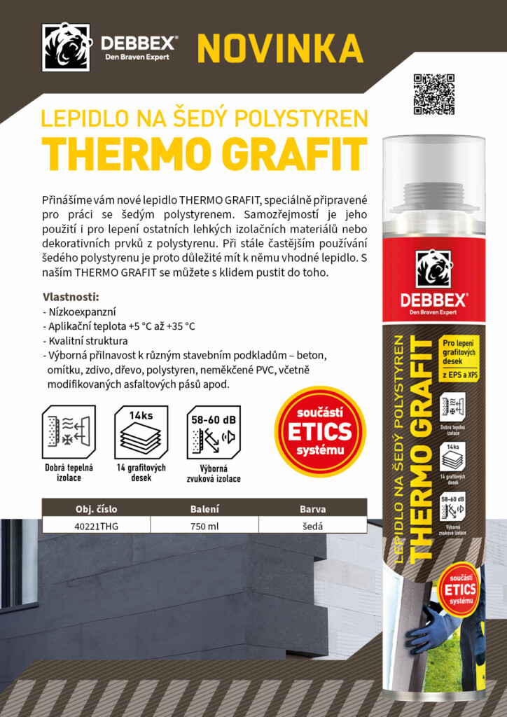 Lepidlo na šedý polystyren THERMO GRAFIT blog