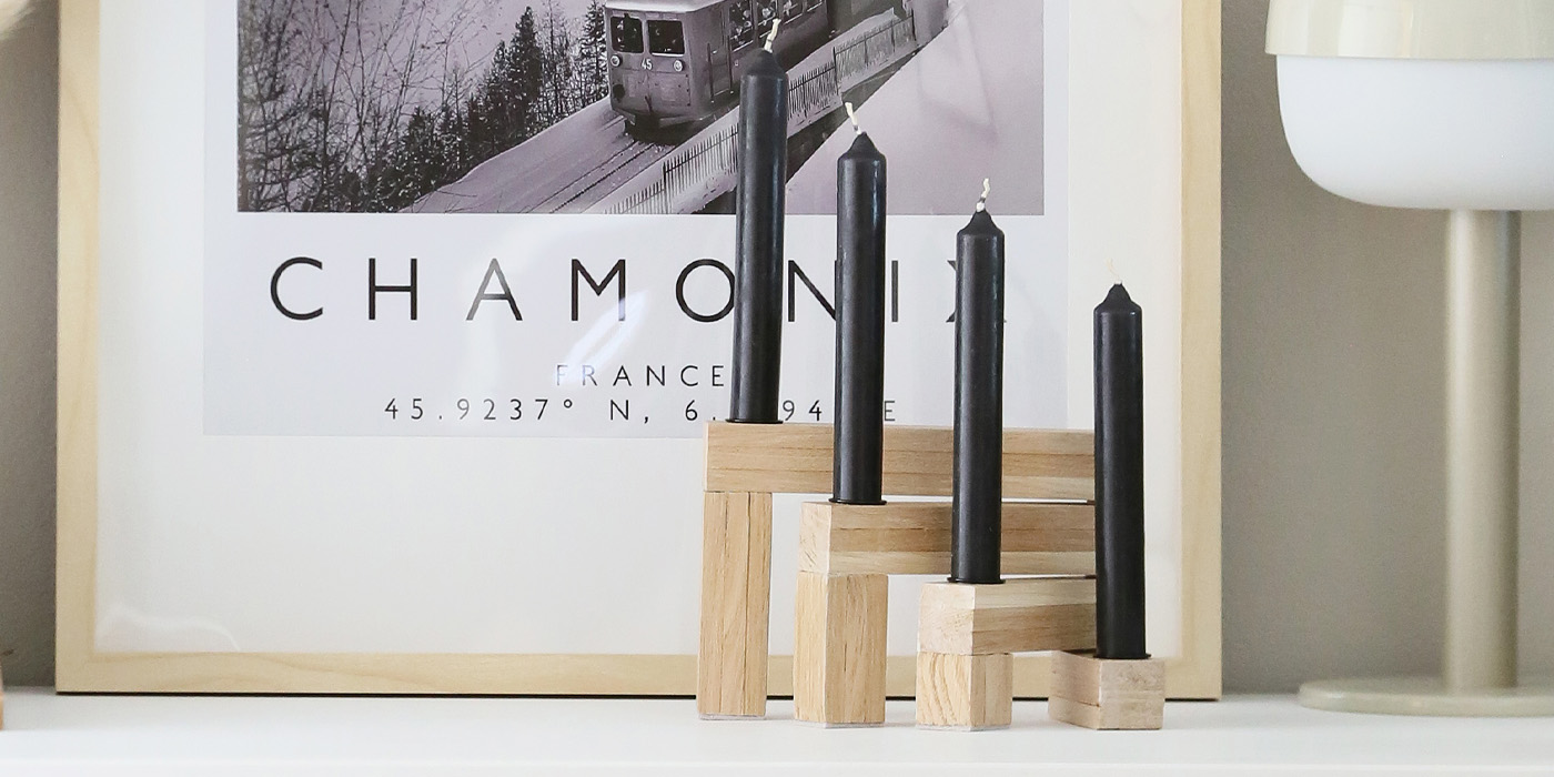 Návod na výrobu svícnu DIY vánoční dárky