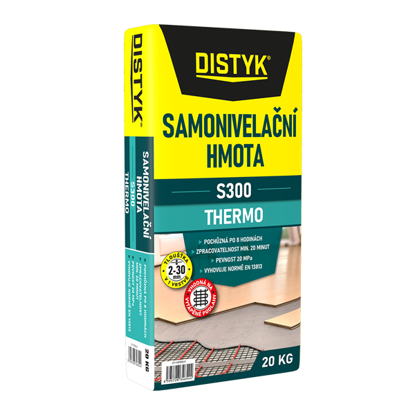 Samonivelační hmota na podlahy S300 DISTYK Line 20 kg pytel šedá