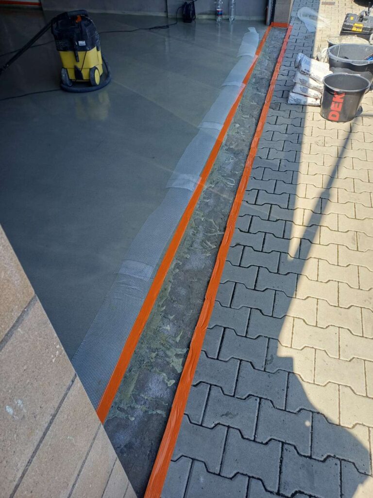 oprava betonu pomocí hmoty fast fix